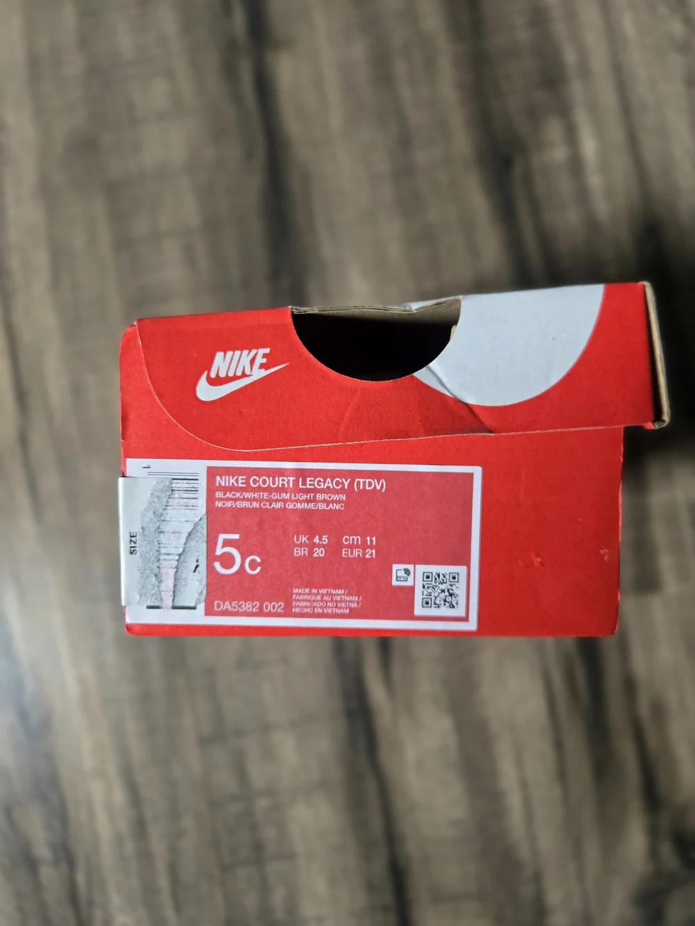 Nike Toddler Court Legacy Velcro Sneakers
